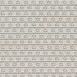 Outdoor broadloom carpet swatch in a textured stripe in silver and cream.