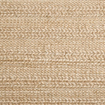 Jute broadloom carpet swatch in a flatweave in a tan shade.