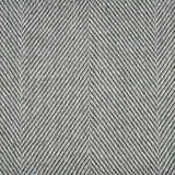 Wool-blend broadloom carpet swatch in a flat herringbone weave in mottled gray and charcoal.
