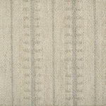 Wool broadloom carpet swatch in a ticked stripe weave in cream and tan.