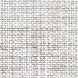 Wool broadloom carpet swatch in a tweed weave in mottled cream and white.