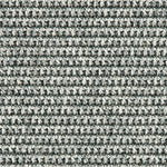 Outdoor broadloom carpet swatch in a textured linear weave in shades of blue-gray.