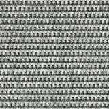 Outdoor broadloom carpet swatch in a textured linear weave in shades of blue-gray.