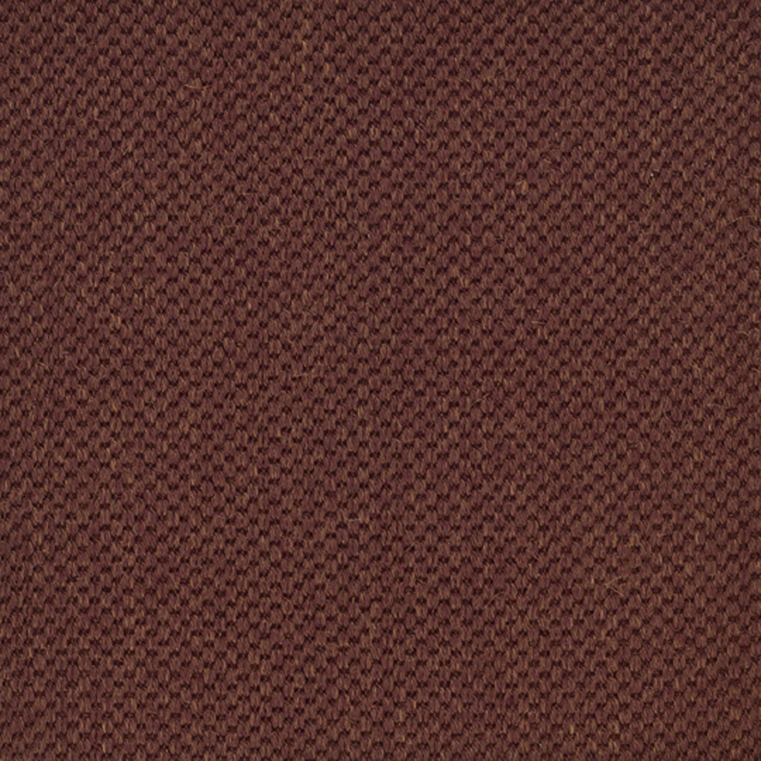 Sisal broadloom carpet swatch in a flat grid weave in "Turkish Coffee" chestnut.