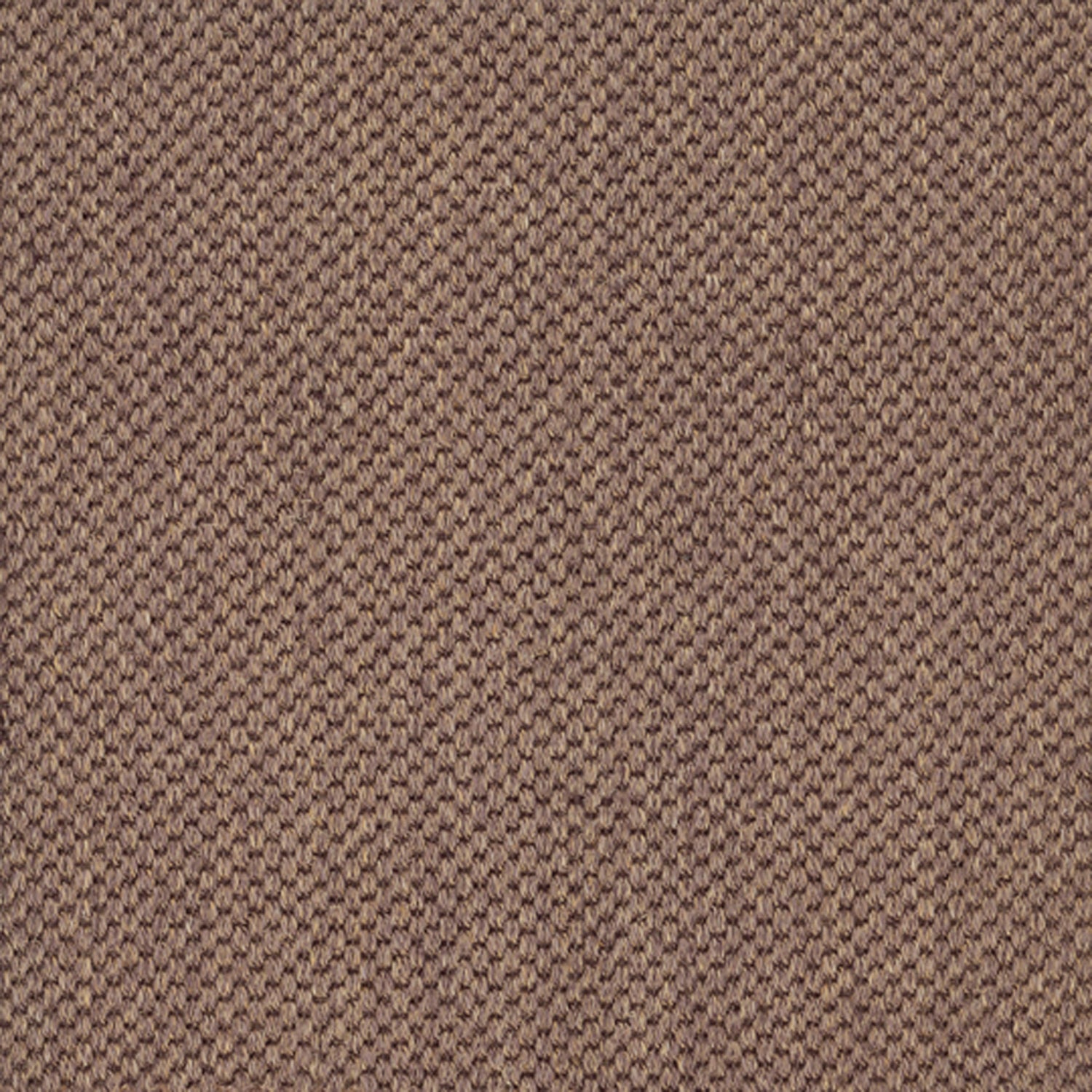 Sisal broadloom carpet swatch in a flat grid weave in "Ashland" brown-gray.