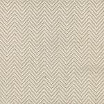 Wool broadloom carpet swatch in a herringbone weave in white and tan.