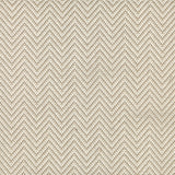 Wool broadloom carpet swatch in a herringbone weave in white and tan.