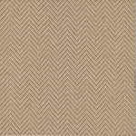 Wool broadloom carpet swatch in a herringbone weave in beige and brown.