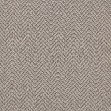 Wool broadloom carpet swatch in a herringbone weave in gray and greige.