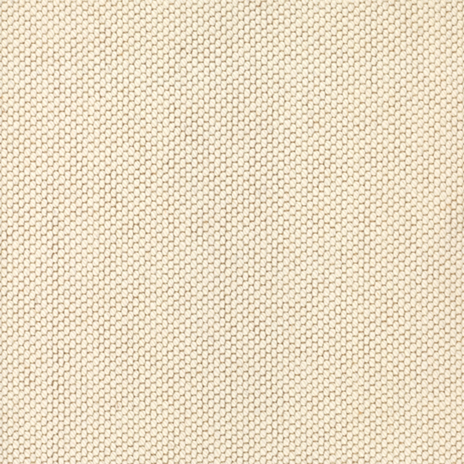 Wool broadloom carpet swatch in a chunky grid weave in ivory.