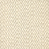 Wool broadloom carpet swatch in a dimensional herringbone weave in white.