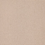 Wool broadloom carpet swatch in a dimensional herringbone weave in beige.