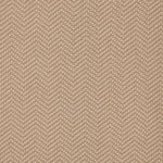 Wool broadloom carpet swatch in a dimensional herringbone weave in beige.