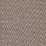 Wool broadloom carpet swatch in a dimensional herringbone weave in gray.