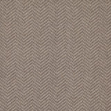 Wool broadloom carpet swatch in a dimensional herringbone weave in gray.