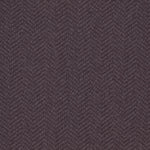 Wool broadloom carpet swatch in a dimensional herringbone weave in dark purple.
