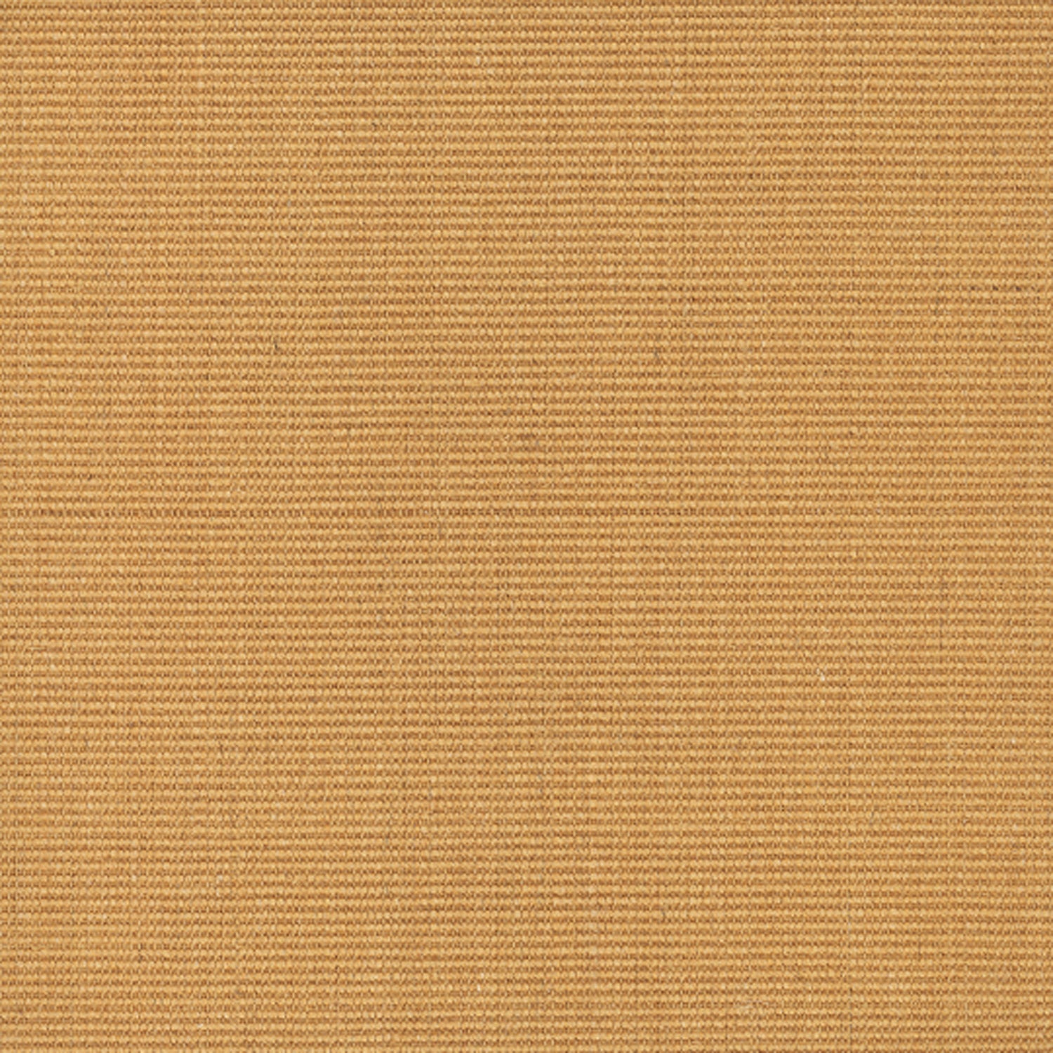 Sisal broadloom carpet swatch in a ribbed weave in "Adobe" gold.