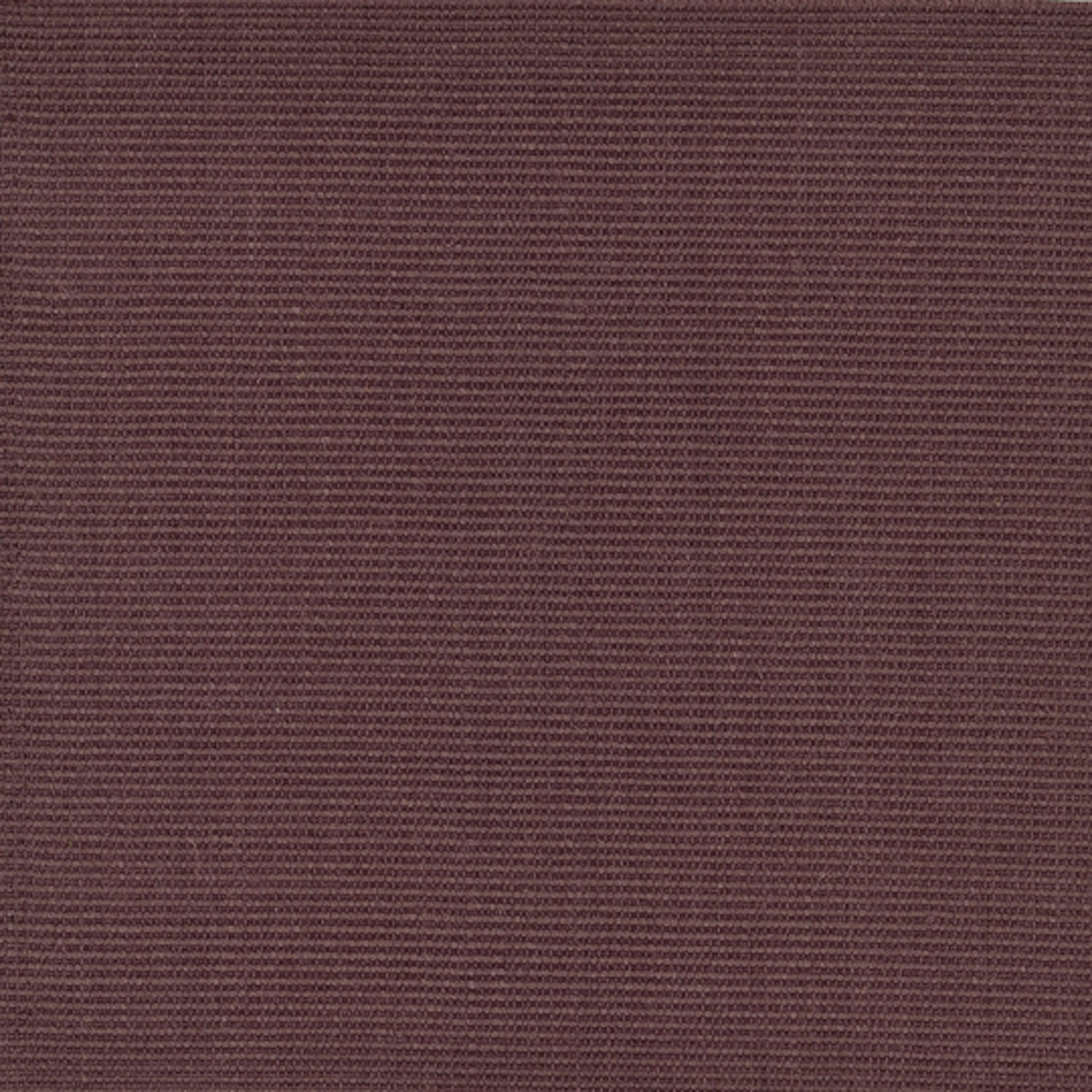 Sisal broadloom carpet swatch in a ribbed weave in "Cityscape" maroon.
