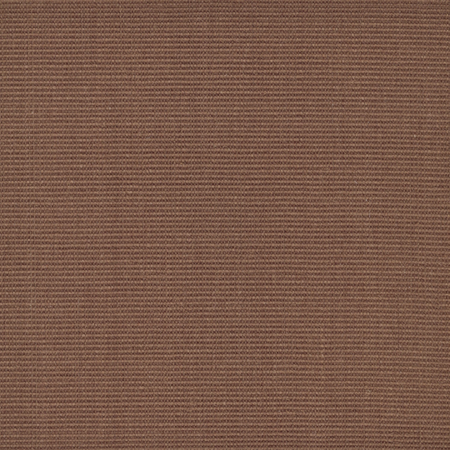 Sisal broadloom carpet swatch in a ribbed weave in "Suitable" brown.