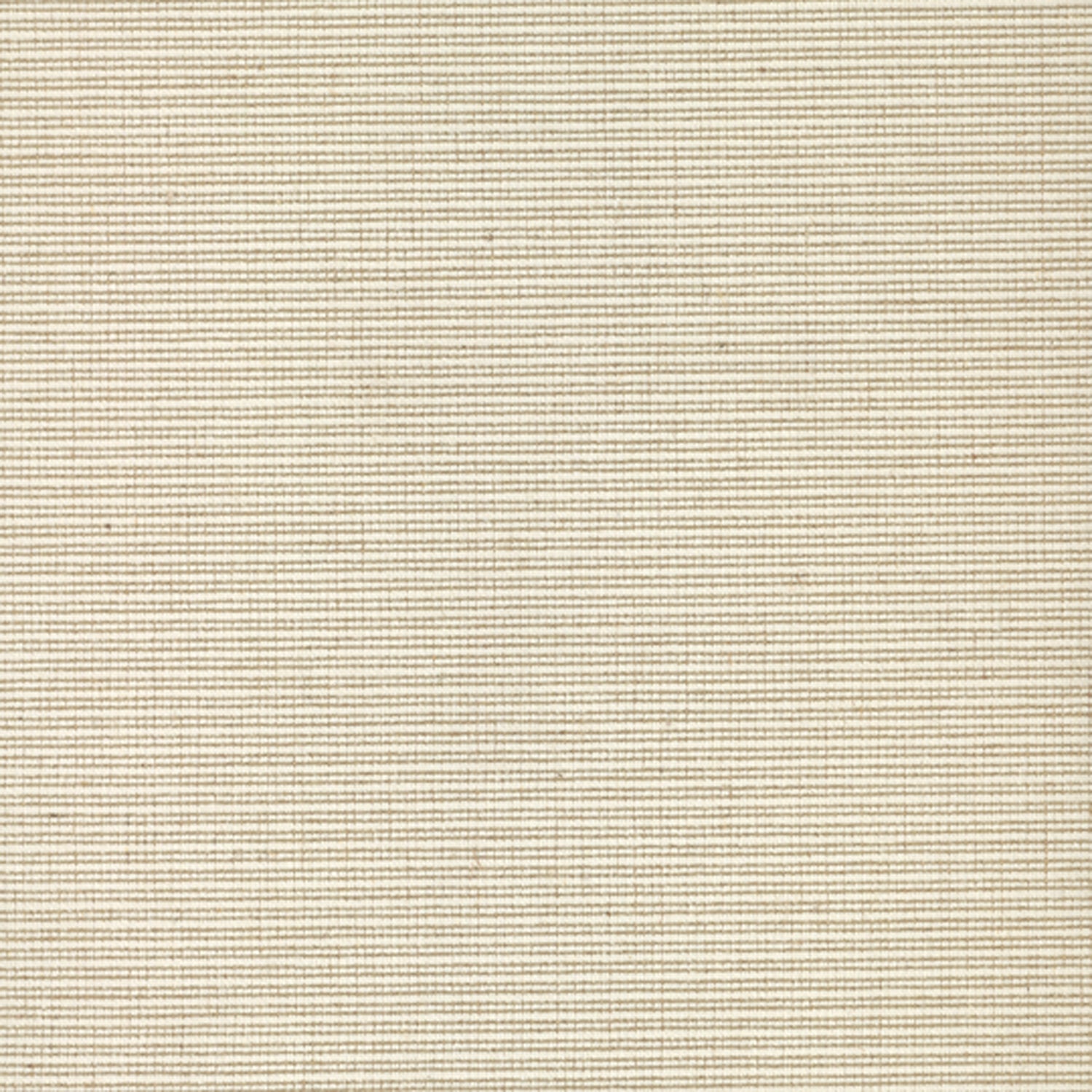 Wool broadloom carpet swatch in a ribbed weave in cream.