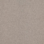 Wool broadloom carpet swatch in a ribbed weave in gray.