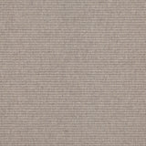 Wool broadloom carpet swatch in a ribbed weave in gray.