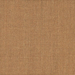 Sisal broadloom carpet swatch in a ribbed weave in bronze and brown.