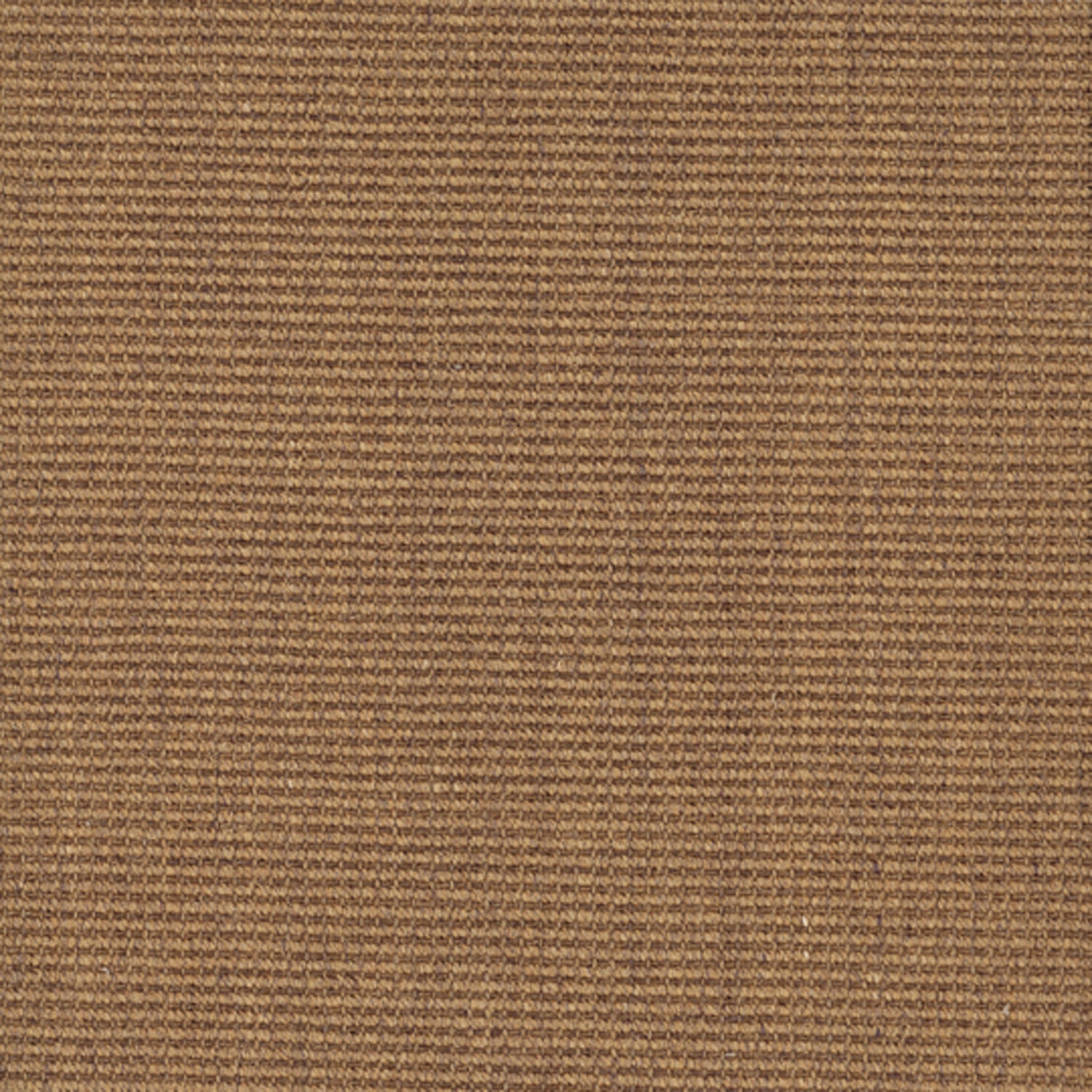 Sisal broadloom carpet swatch in a ribbed weave in brown.