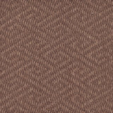 Sisal broadloom carpet swatch in a dimensional geometric weave in dark brown.
