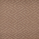 Sisal broadloom carpet swatch in a dimensional geometric weave in sable.