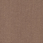 Sisal broadloom carpet swatch in a herringbone weave in brown and sable.