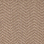 Sisal broadloom carpet swatch in a herringbone weave in shades of light brown.