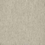 Wool broadloom carpet swatch in a flat grid weave in cream and charcoal.