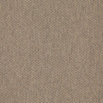 Wool broadloom carpet swatch in a flat grid weave in light and dark brown.