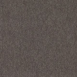 Wool broadloom carpet swatch in a flat grid weave in gray-brown.