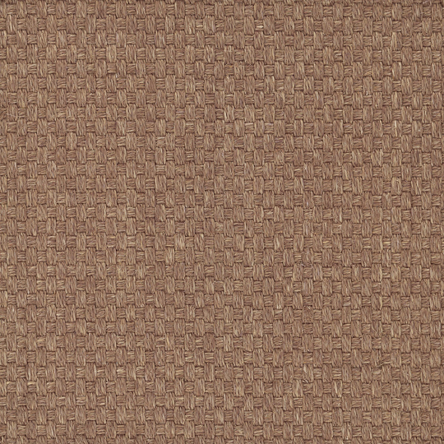 Sisal broadloom carpet swatch in a large-scale grid weave in sable.