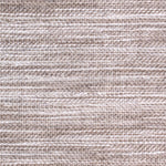 Wool-blend broadloom carpet swatch in a textured stripe weave in cream and brown.