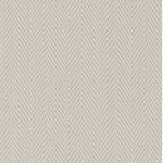 Wool broadloom carpet swatch in a herringbone weave in cream.