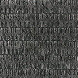 Wool-blend broadloom carpet swatch in a dimensional stripe print in charcoal.