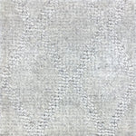 Wool-blend broadloom carpet swatch in a silver diamond lattice print.