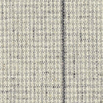Wool broadloom carpet swatch in a chunky striped tweed in mottled cream, gray and charcoal.
