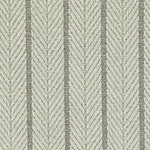 Wool broadloom carpet swatch in a striped herringbone weave in cream and taupe.