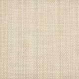 Outdoor broadloom carpet swatch in a chunky flatweave in mottled cream and tan.