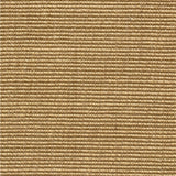 Sisal broadloom carpet swatch in a flat grid weave in gold.
