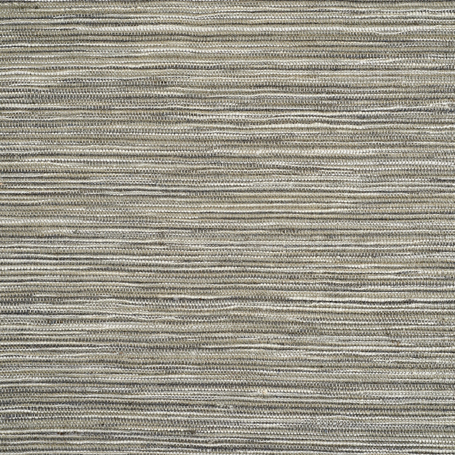 Wool-blend broadloom carpet swatch in a flat weave in mottled shades of green, brown and cream.