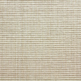Wool-blend broadloom carpet swatch in a ribbed weave in cream.