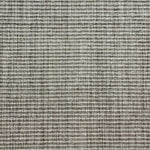 Wool-blend broadloom carpet swatch in a ribbed weave in gunmetal.