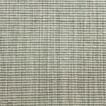 Wool-blend broadloom carpet swatch in a ribbed weave in mottled mint green and cream.