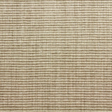 Wool-blend broadloom carpet swatch in a ribbed weave in tan.
