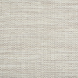 Outdoor broadloom carpet swatch in a chunky grid weave in mottled cream and sable.
